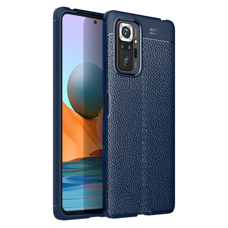 For Xiaomi Redmi Note 10 Pro / Note 10 Pro Max Litchi Texture TPU Shockproof Case