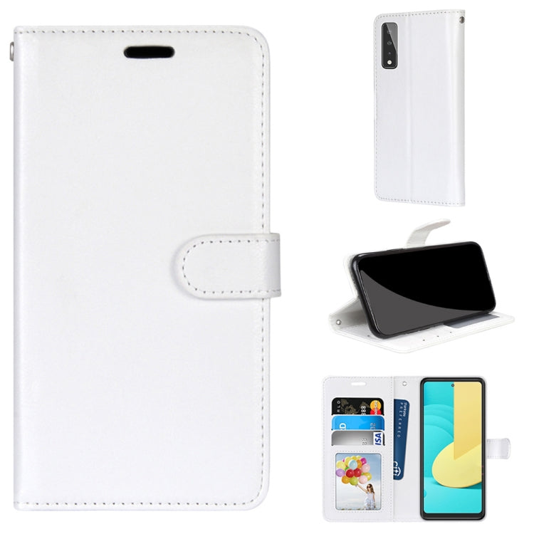 For LG Stylo 7 5G Pure Color Horizontal Flip PU Leather Case with Holder & Card Slots & Wallet & Photo Frame