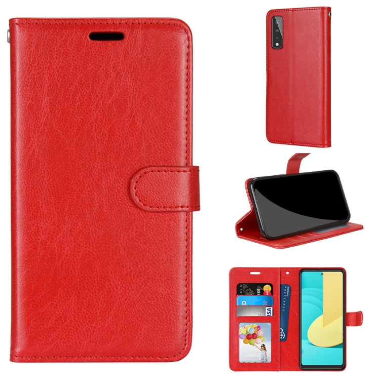 For LG Stylo 7 5G Pure Color Horizontal Flip PU Leather Case with Holder & Card Slots & Wallet & Photo Frame