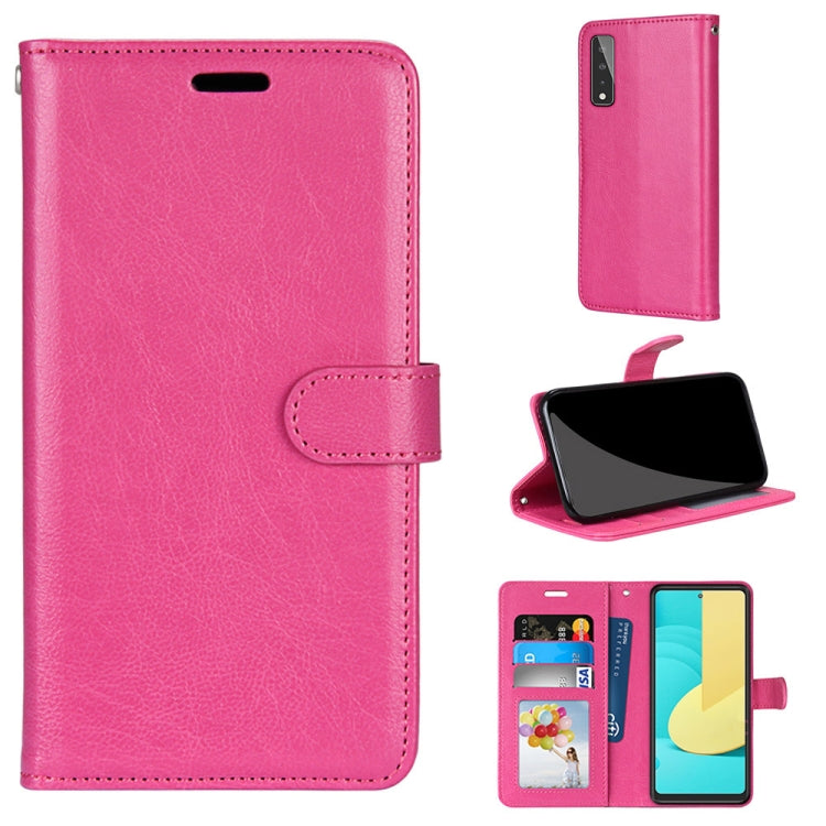 For LG Stylo 7 5G Pure Color Horizontal Flip PU Leather Case with Holder & Card Slots & Wallet & Photo Frame