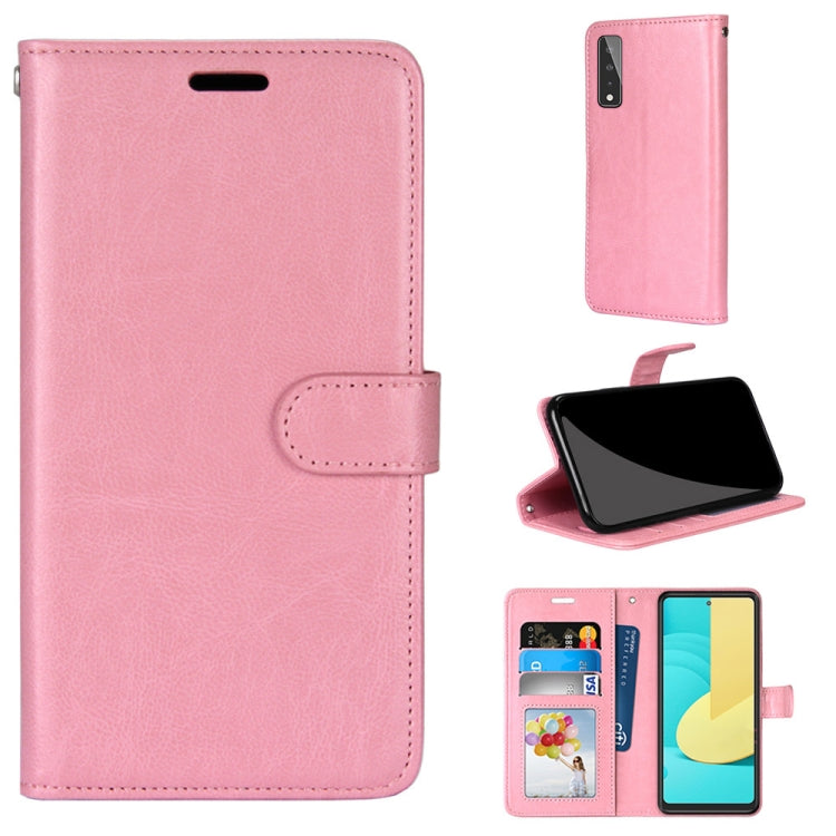 For LG Stylo 7 5G Pure Color Horizontal Flip PU Leather Case with Holder & Card Slots & Wallet & Photo Frame