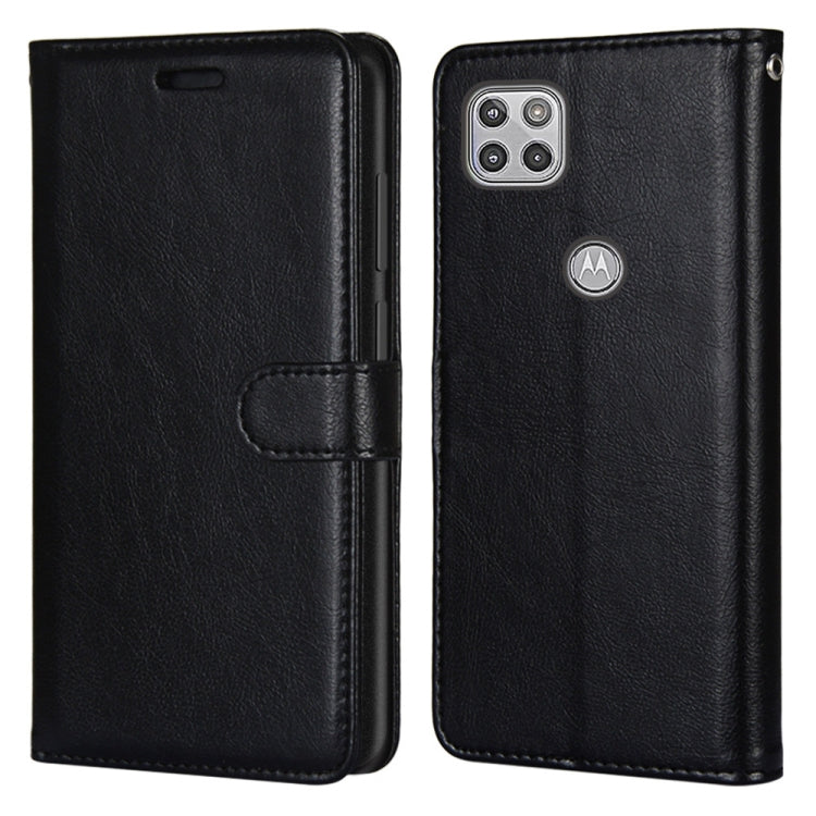 For Motorola Mote G 5G Pure Color Horizontal Flip PU Leather Case with Holder & Card Slots & Wallet & Photo Frame