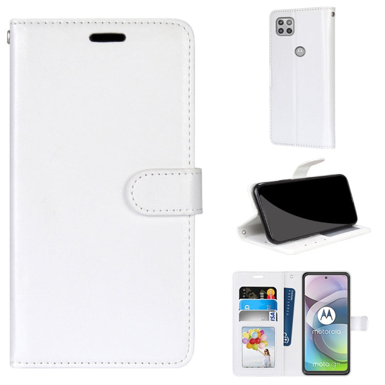For Motorola Mote G 5G Pure Color Horizontal Flip PU Leather Case with Holder & Card Slots & Wallet & Photo Frame