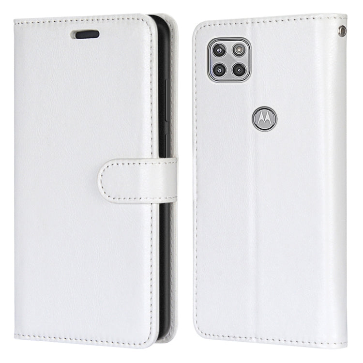 For Motorola Mote G 5G Pure Color Horizontal Flip PU Leather Case with Holder & Card Slots & Wallet & Photo Frame