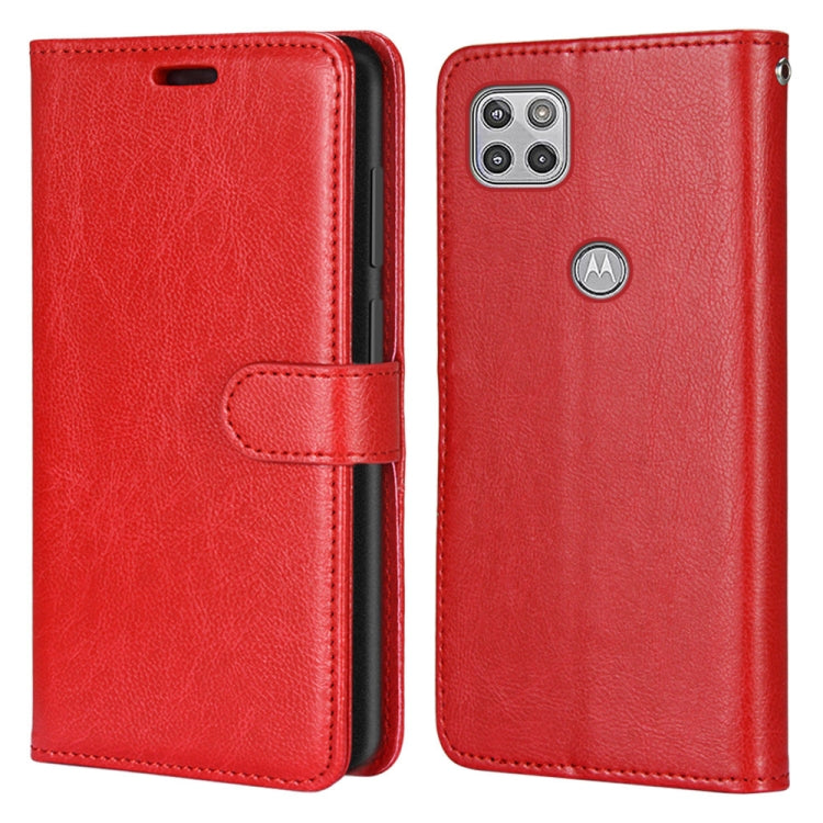 For Motorola Mote G 5G Pure Color Horizontal Flip PU Leather Case with Holder & Card Slots & Wallet & Photo Frame