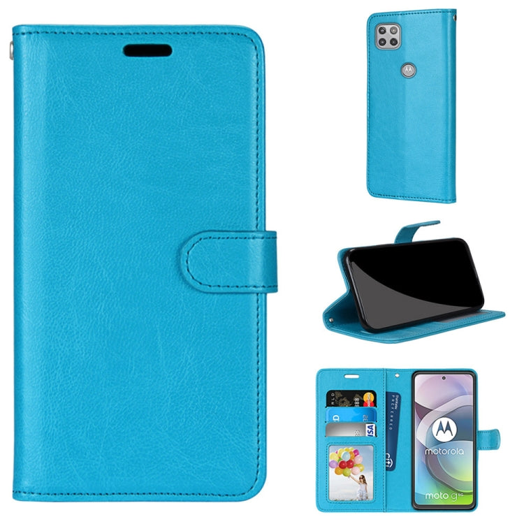 For Motorola Mote G 5G Pure Color Horizontal Flip PU Leather Case with Holder & Card Slots & Wallet & Photo Frame