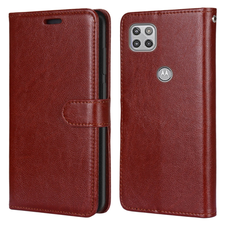 For Motorola Mote G 5G Pure Color Horizontal Flip PU Leather Case with Holder & Card Slots & Wallet & Photo Frame