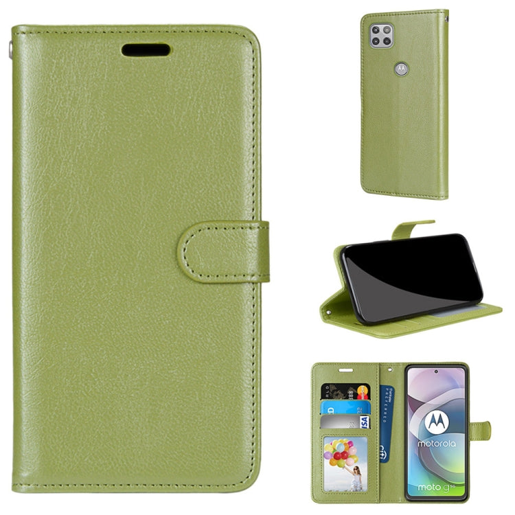 For Motorola Mote G 5G Pure Color Horizontal Flip PU Leather Case with Holder & Card Slots & Wallet & Photo Frame