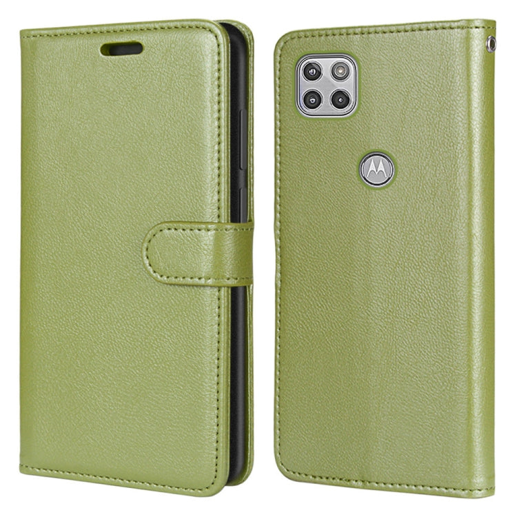 For Motorola Mote G 5G Pure Color Horizontal Flip PU Leather Case with Holder & Card Slots & Wallet & Photo Frame