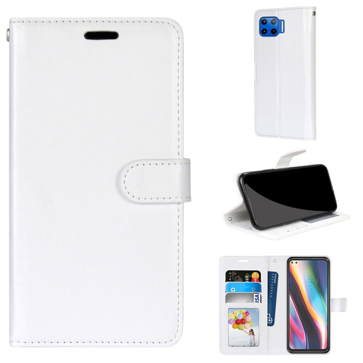 For Motorola Mote G 5G Plus Pure Color Horizontal Flip PU Leather Case with Holder & Card Slots & Wallet & Photo Frame