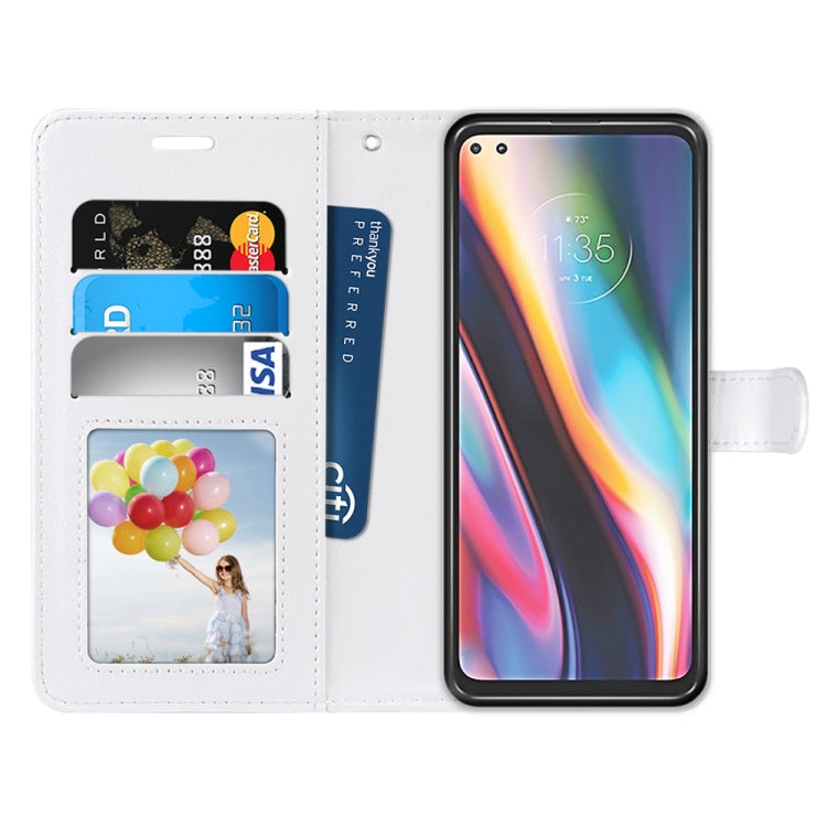 For Motorola Mote G 5G Plus Pure Color Horizontal Flip PU Leather Case with Holder & Card Slots & Wallet & Photo Frame