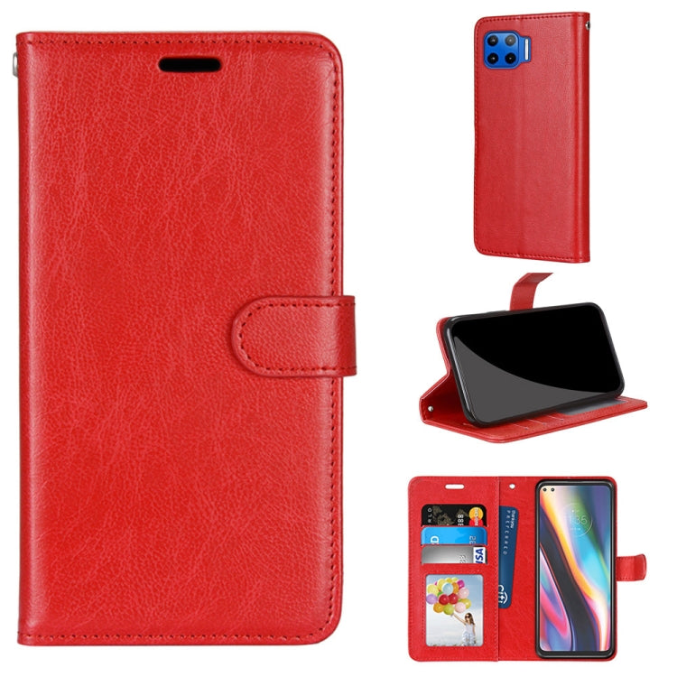 For Motorola Mote G 5G Plus Pure Color Horizontal Flip PU Leather Case with Holder & Card Slots & Wallet & Photo Frame
