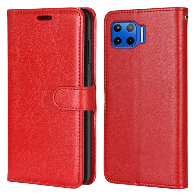 For Motorola Mote G 5G Plus Pure Color Horizontal Flip PU Leather Case with Holder & Card Slots & Wallet & Photo Frame