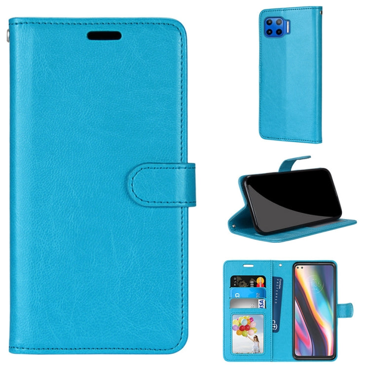 For Motorola Mote G 5G Plus Pure Color Horizontal Flip PU Leather Case with Holder & Card Slots & Wallet & Photo Frame
