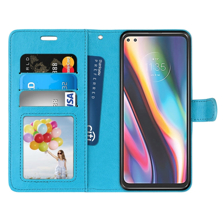 For Motorola Mote G 5G Plus Pure Color Horizontal Flip PU Leather Case with Holder & Card Slots & Wallet & Photo Frame