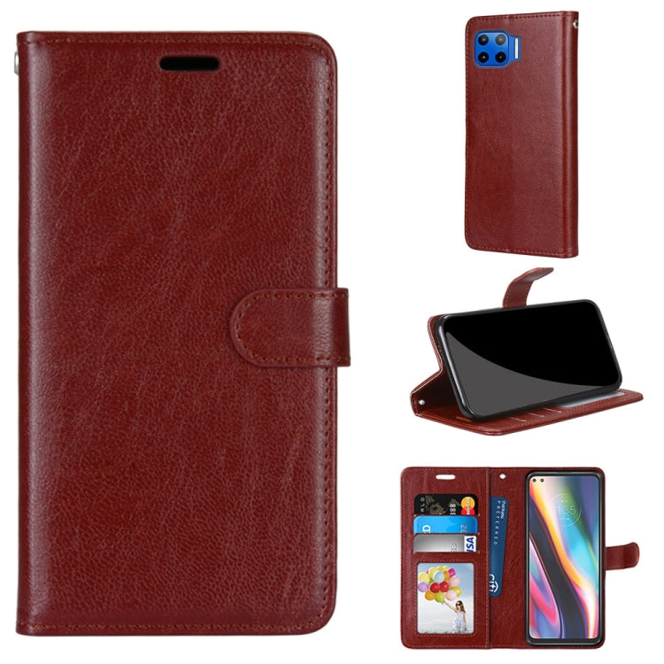 For Motorola Mote G 5G Plus Pure Color Horizontal Flip PU Leather Case with Holder & Card Slots & Wallet & Photo Frame