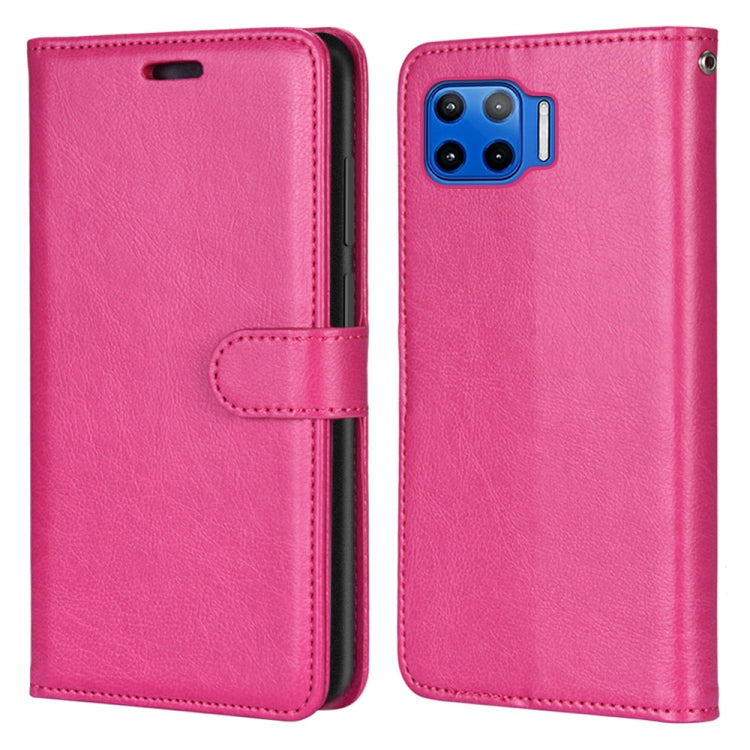 For Motorola Mote G 5G Plus Pure Color Horizontal Flip PU Leather Case with Holder & Card Slots & Wallet & Photo Frame