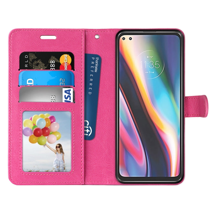 For Motorola Mote G 5G Plus Pure Color Horizontal Flip PU Leather Case with Holder & Card Slots & Wallet & Photo Frame