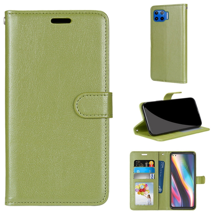 For Motorola Mote G 5G Plus Pure Color Horizontal Flip PU Leather Case with Holder & Card Slots & Wallet & Photo Frame