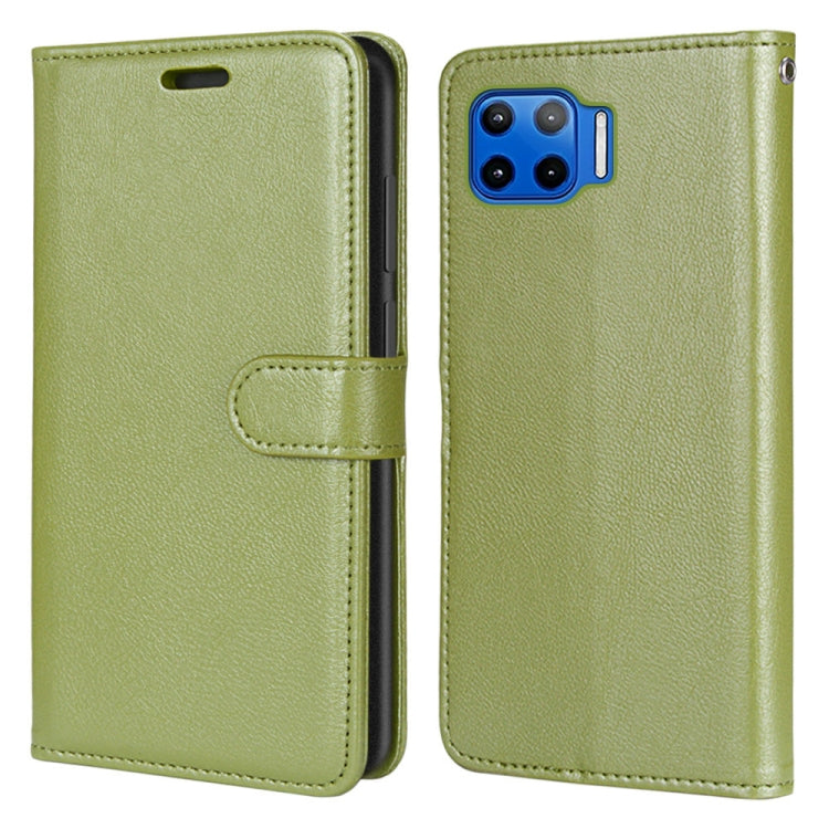 For Motorola Mote G 5G Plus Pure Color Horizontal Flip PU Leather Case with Holder & Card Slots & Wallet & Photo Frame