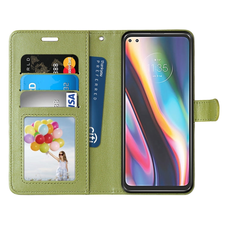 For Motorola Mote G 5G Plus Pure Color Horizontal Flip PU Leather Case with Holder & Card Slots & Wallet & Photo Frame