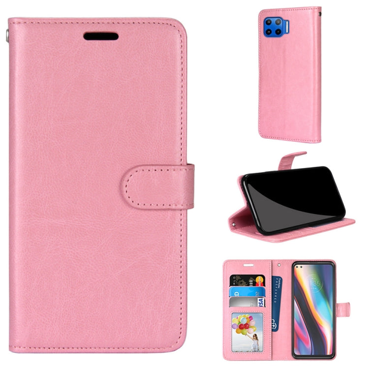 For Motorola Mote G 5G Plus Pure Color Horizontal Flip PU Leather Case with Holder & Card Slots & Wallet & Photo Frame