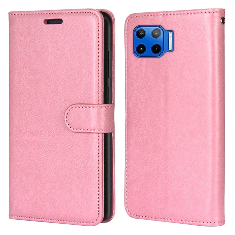 For Motorola Mote G 5G Plus Pure Color Horizontal Flip PU Leather Case with Holder & Card Slots & Wallet & Photo Frame