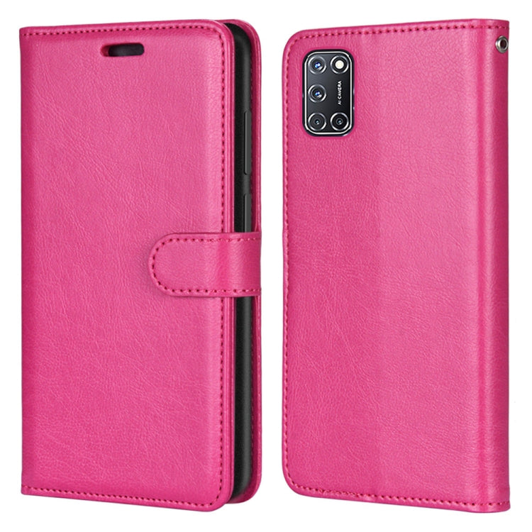 For OPPO A52 / A92 / A72 5G Pure Color Horizontal Flip PU Leather Case with Holder & Card Slots & Wallet & Photo Frame