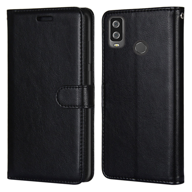 For Alcatel 1L (2021) Pure Color Horizontal Flip PU Leather Case with Holder & Card Slots & Wallet & Photo Frame