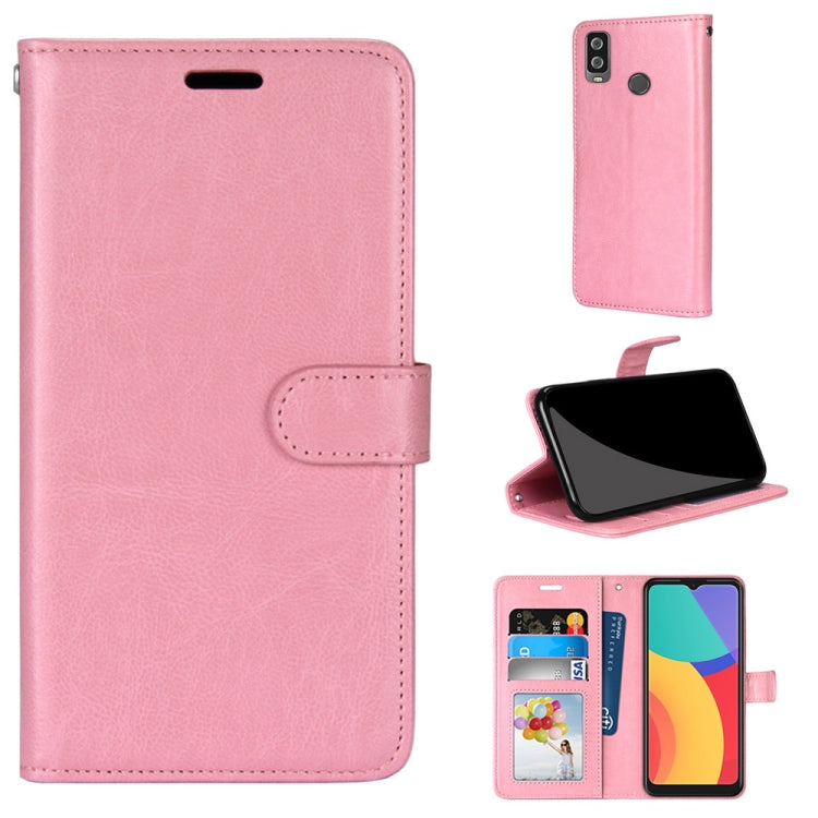 For Alcatel 1L (2021) Pure Color Horizontal Flip PU Leather Case with Holder & Card Slots & Wallet & Photo Frame