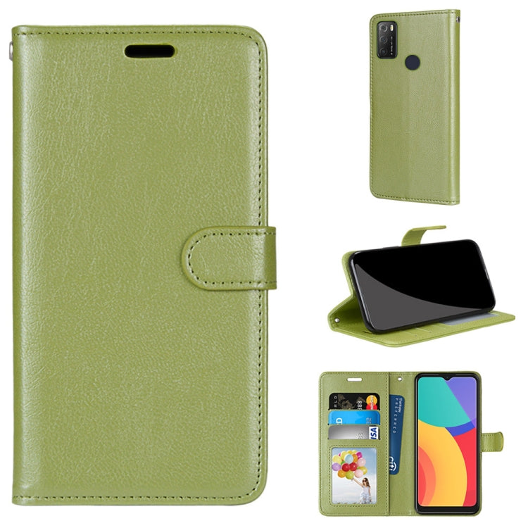 For Alcatel 1S (2021) Pure Color Horizontal Flip PU Leather Case with Holder & Card Slots & Wallet & Photo Frame