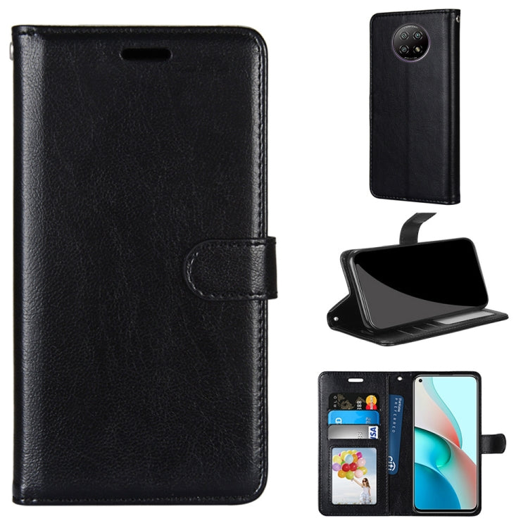 For Xiaomi Redmi Note 9 5G / Note 9T Pure Color Horizontal Flip PU Leather Case with Holder & Card Slots & Wallet & Photo Frame