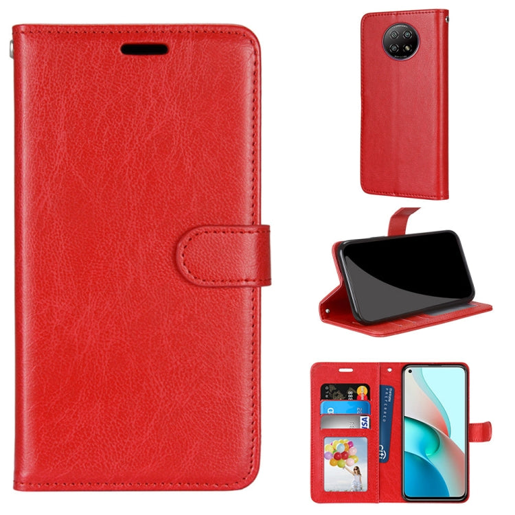 For Xiaomi Redmi Note 9 5G / Note 9T Pure Color Horizontal Flip PU Leather Case with Holder & Card Slots & Wallet & Photo Frame