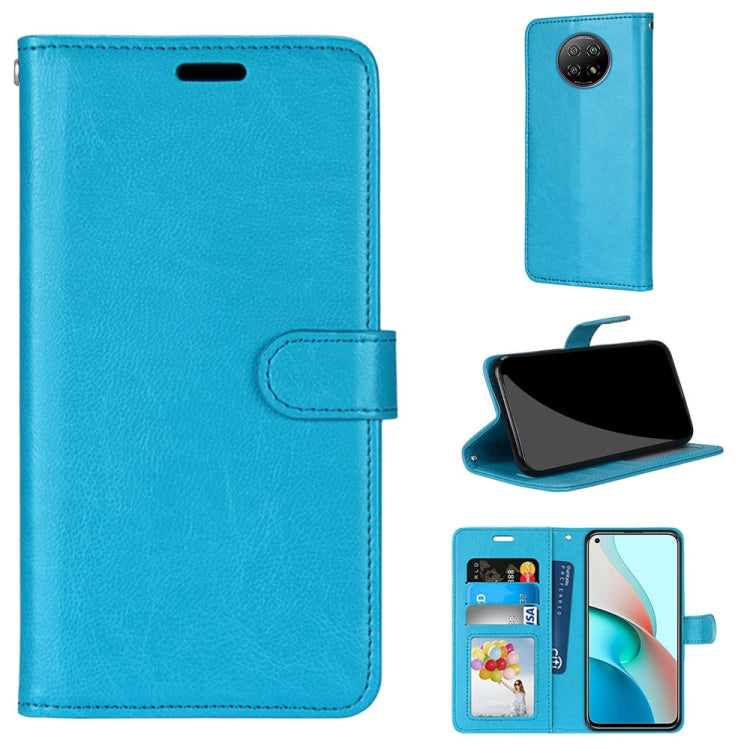 For Xiaomi Redmi Note 9 5G / Note 9T Pure Color Horizontal Flip PU Leather Case with Holder & Card Slots & Wallet & Photo Frame