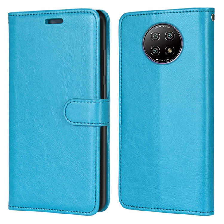 For Xiaomi Redmi Note 9 5G / Note 9T Pure Color Horizontal Flip PU Leather Case with Holder & Card Slots & Wallet & Photo Frame