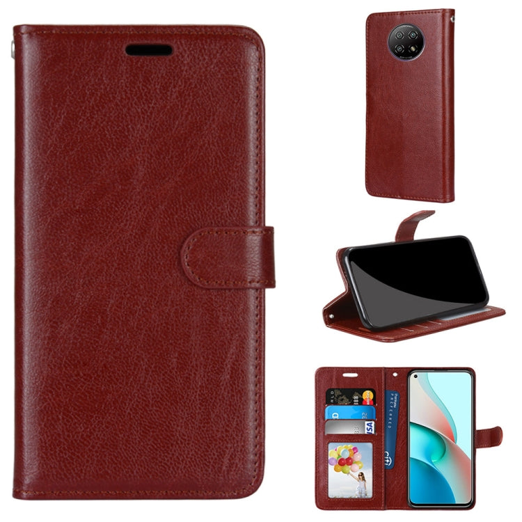 For Xiaomi Redmi Note 9 5G / Note 9T Pure Color Horizontal Flip PU Leather Case with Holder & Card Slots & Wallet & Photo Frame