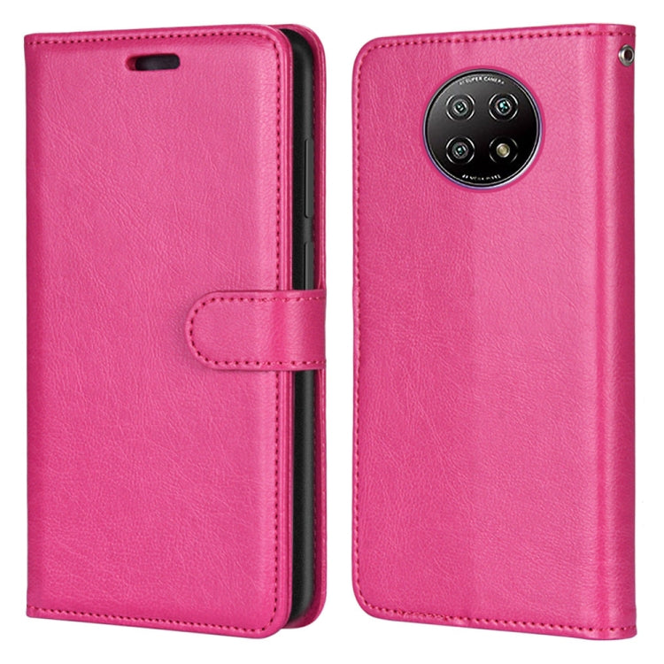 For Xiaomi Redmi Note 9 5G / Note 9T Pure Color Horizontal Flip PU Leather Case with Holder & Card Slots & Wallet & Photo Frame