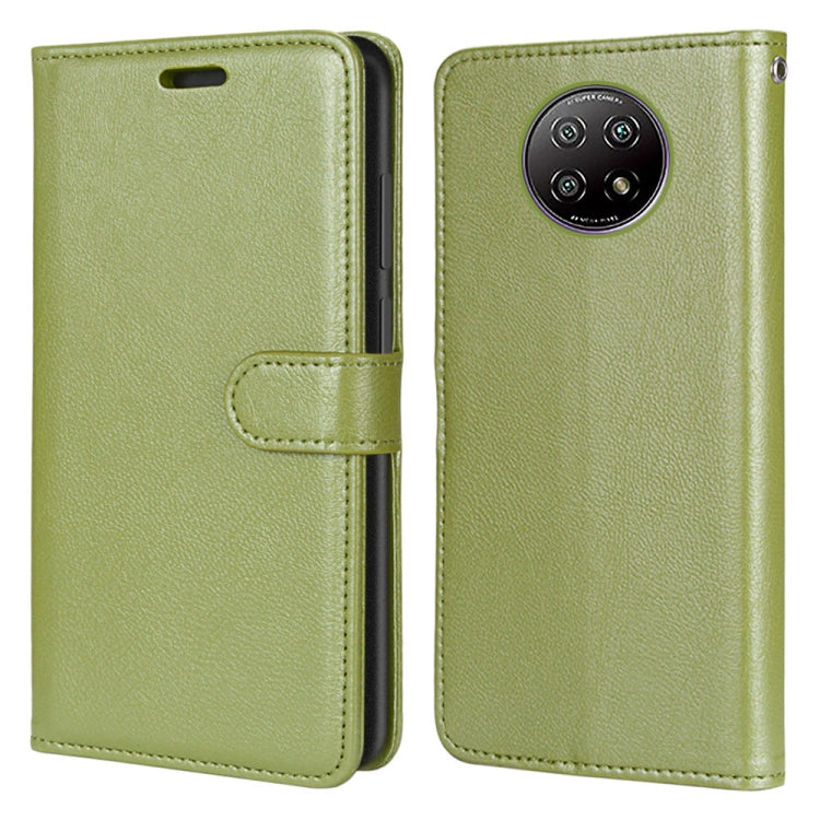 For Xiaomi Redmi Note 9 5G / Note 9T Pure Color Horizontal Flip PU Leather Case with Holder & Card Slots & Wallet & Photo Frame