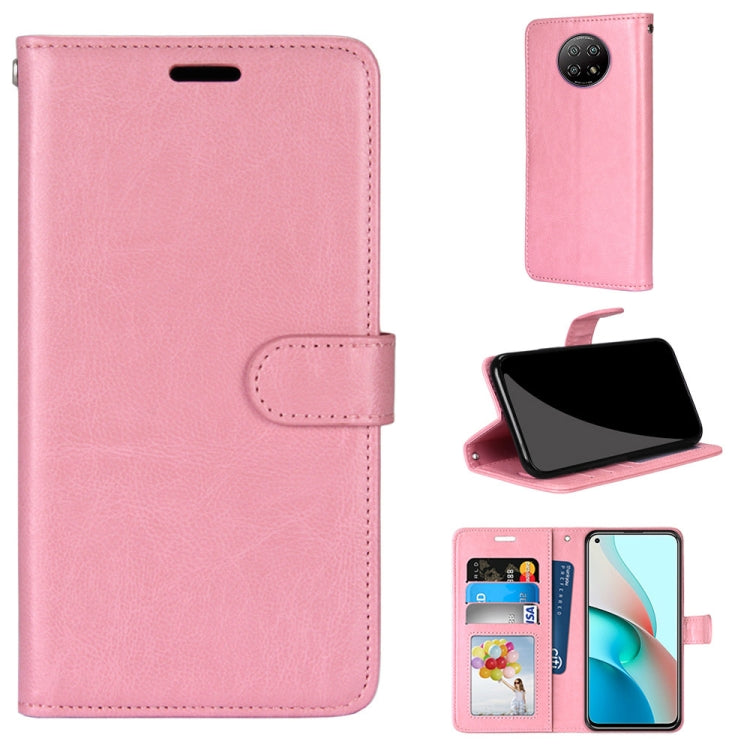 For Xiaomi Redmi Note 9 5G / Note 9T Pure Color Horizontal Flip PU Leather Case with Holder & Card Slots & Wallet & Photo Frame