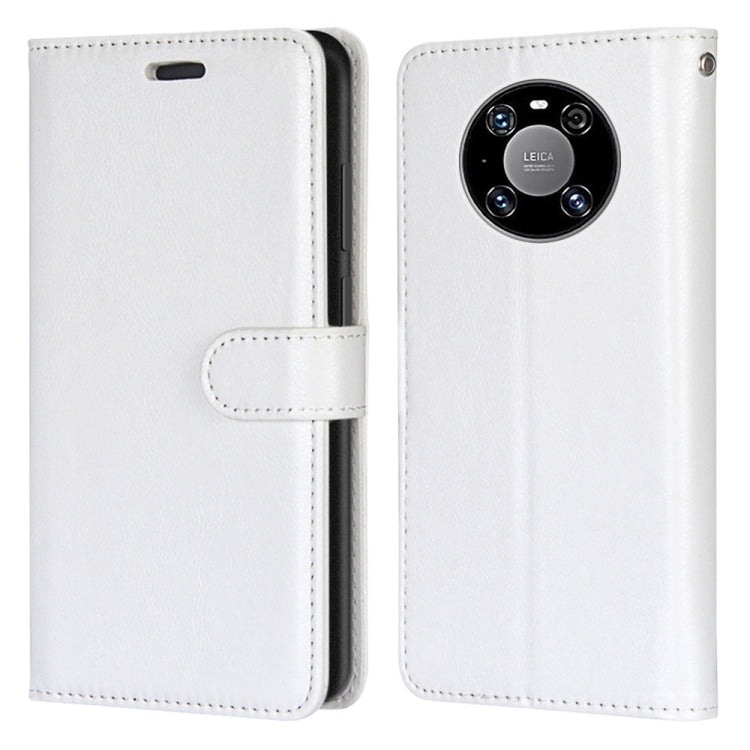 For Huawei Mate 40 Pro Pure Color Horizontal Flip PU Leather Case with Holder & Card Slots & Wallet & Photo Frame