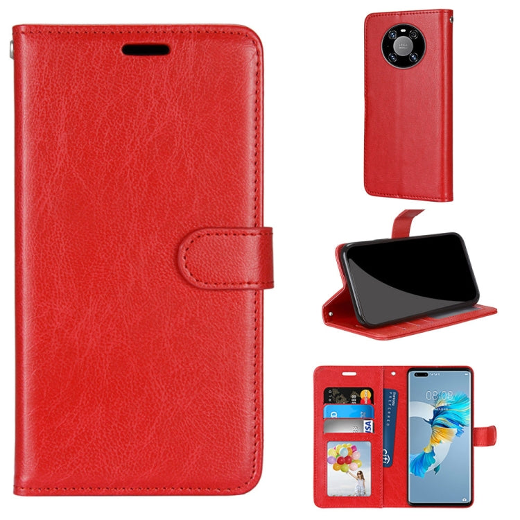 For Huawei Mate 40 Pro Pure Color Horizontal Flip PU Leather Case with Holder & Card Slots & Wallet & Photo Frame