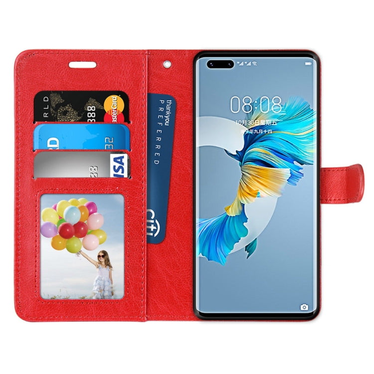 For Huawei Mate 40 Pro Pure Color Horizontal Flip PU Leather Case with Holder & Card Slots & Wallet & Photo Frame