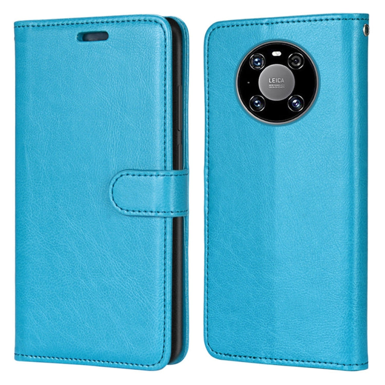 For Huawei Mate 40 Pro Pure Color Horizontal Flip PU Leather Case with Holder & Card Slots & Wallet & Photo Frame