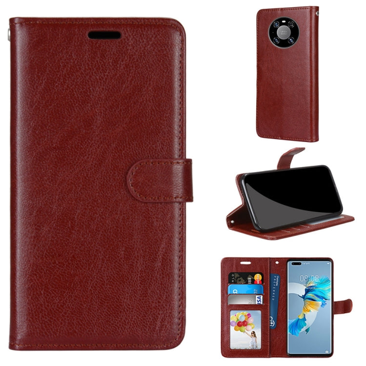For Huawei Mate 40 Pro Pure Color Horizontal Flip PU Leather Case with Holder & Card Slots & Wallet & Photo Frame