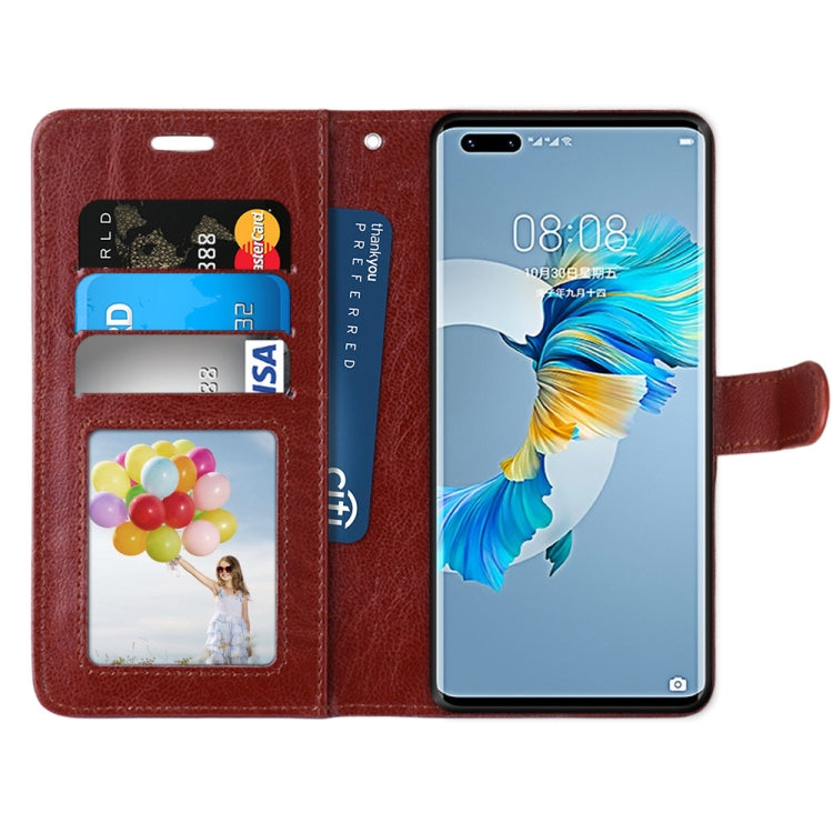 For Huawei Mate 40 Pro Pure Color Horizontal Flip PU Leather Case with Holder & Card Slots & Wallet & Photo Frame