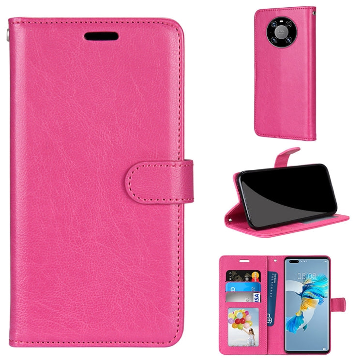 For Huawei Mate 40 Pro Pure Color Horizontal Flip PU Leather Case with Holder & Card Slots & Wallet & Photo Frame