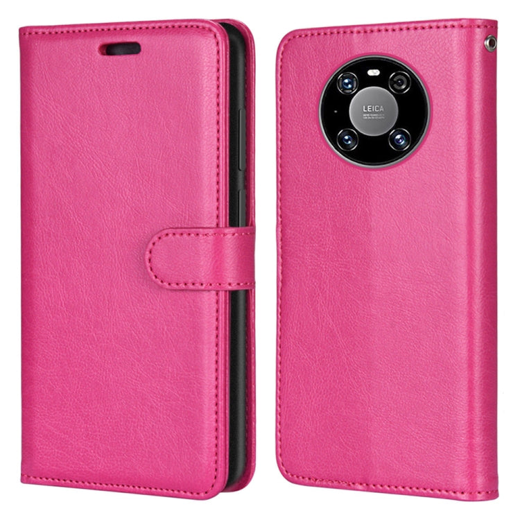 For Huawei Mate 40 Pro Pure Color Horizontal Flip PU Leather Case with Holder & Card Slots & Wallet & Photo Frame