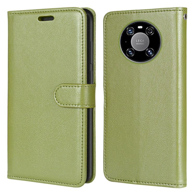 For Huawei Mate 40 Pro Pure Color Horizontal Flip PU Leather Case with Holder & Card Slots & Wallet & Photo Frame