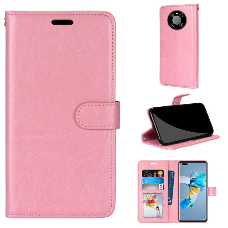For Huawei Mate 40 Pro Pure Color Horizontal Flip PU Leather Case with Holder & Card Slots & Wallet & Photo Frame
