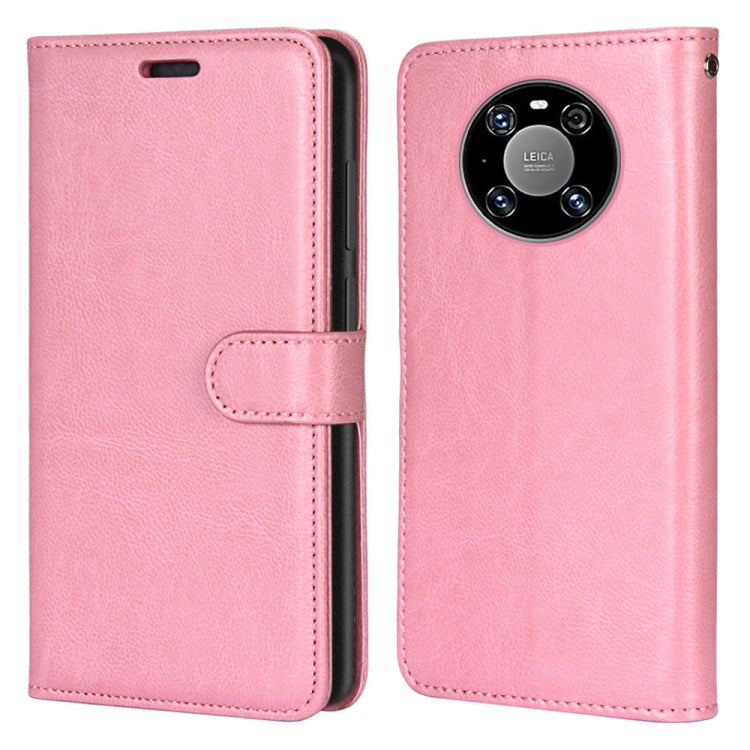 For Huawei Mate 40 Pro Pure Color Horizontal Flip PU Leather Case with Holder & Card Slots & Wallet & Photo Frame